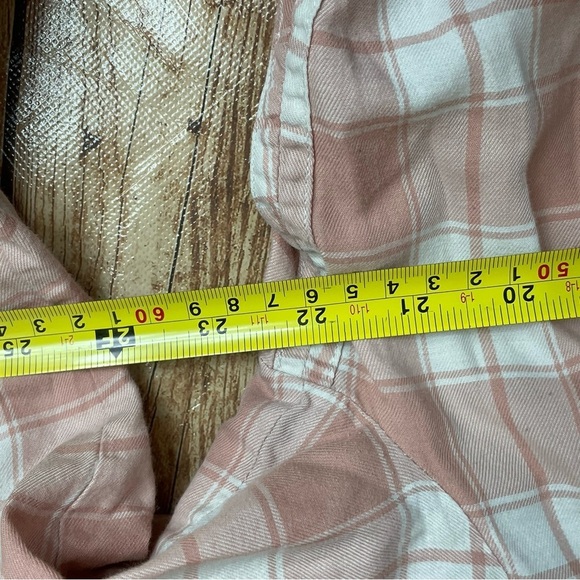 Madewell Central Long Sleeve Button Down Shirt in Pink Danville Plaid size xs - Picture 14 of 16